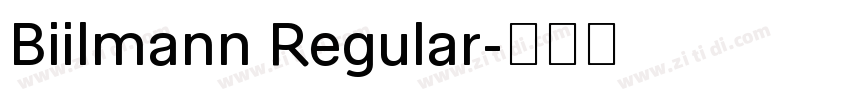Biilmann Regular字体转换